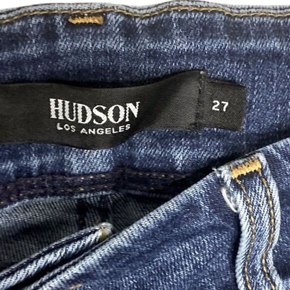 Hudson Signature Boot Cut Wm’s Sz 27 Low Rise Pocket Flap Denim Stretch Jeans - Picture 4 of 5